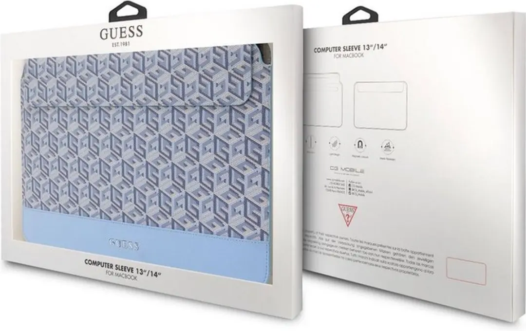 Guess G-Cube Hoesje MacBook 14" - Blauw
