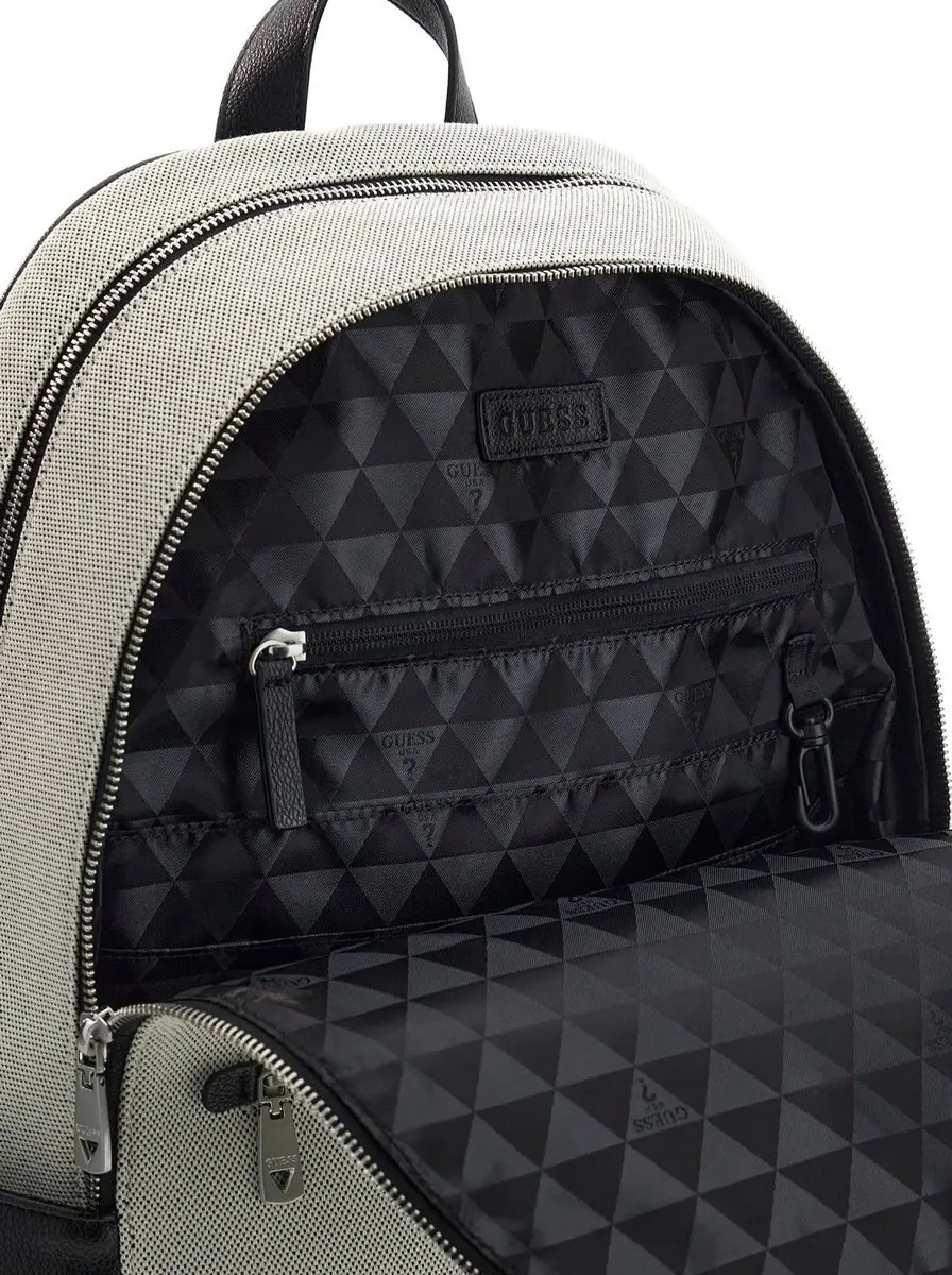 GUESS Torino Backpack HMTOCGP6211 BWH - 15 inch - Zwart/Wit