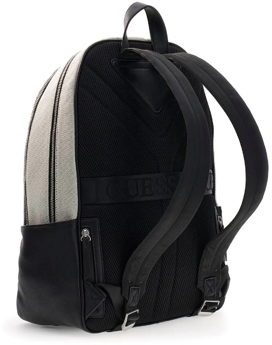 GUESS Torino Backpack HMTOCGP6211 BWH - 15 inch - Zwart/Wit