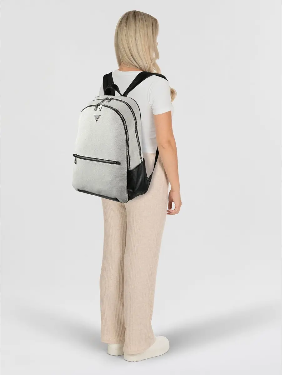 GUESS Torino Backpack HMTOCGP6211 BWH - 15 inch - Zwart/Wit