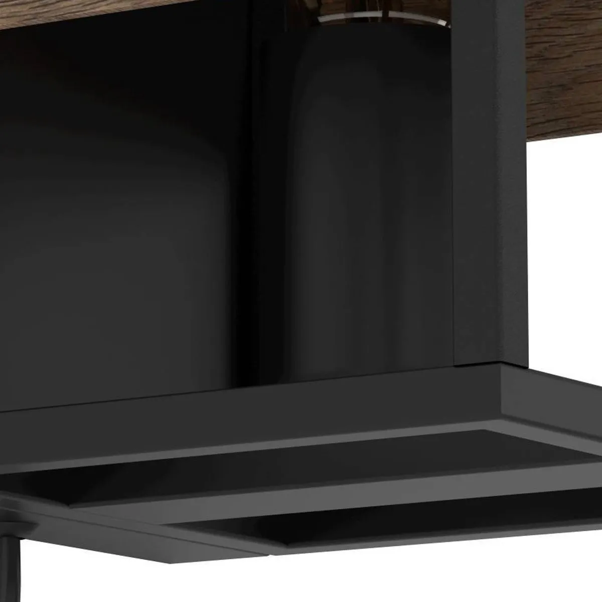 Eglo Evesham Wandlamp E27 - 24cm - Zwart/Bruin