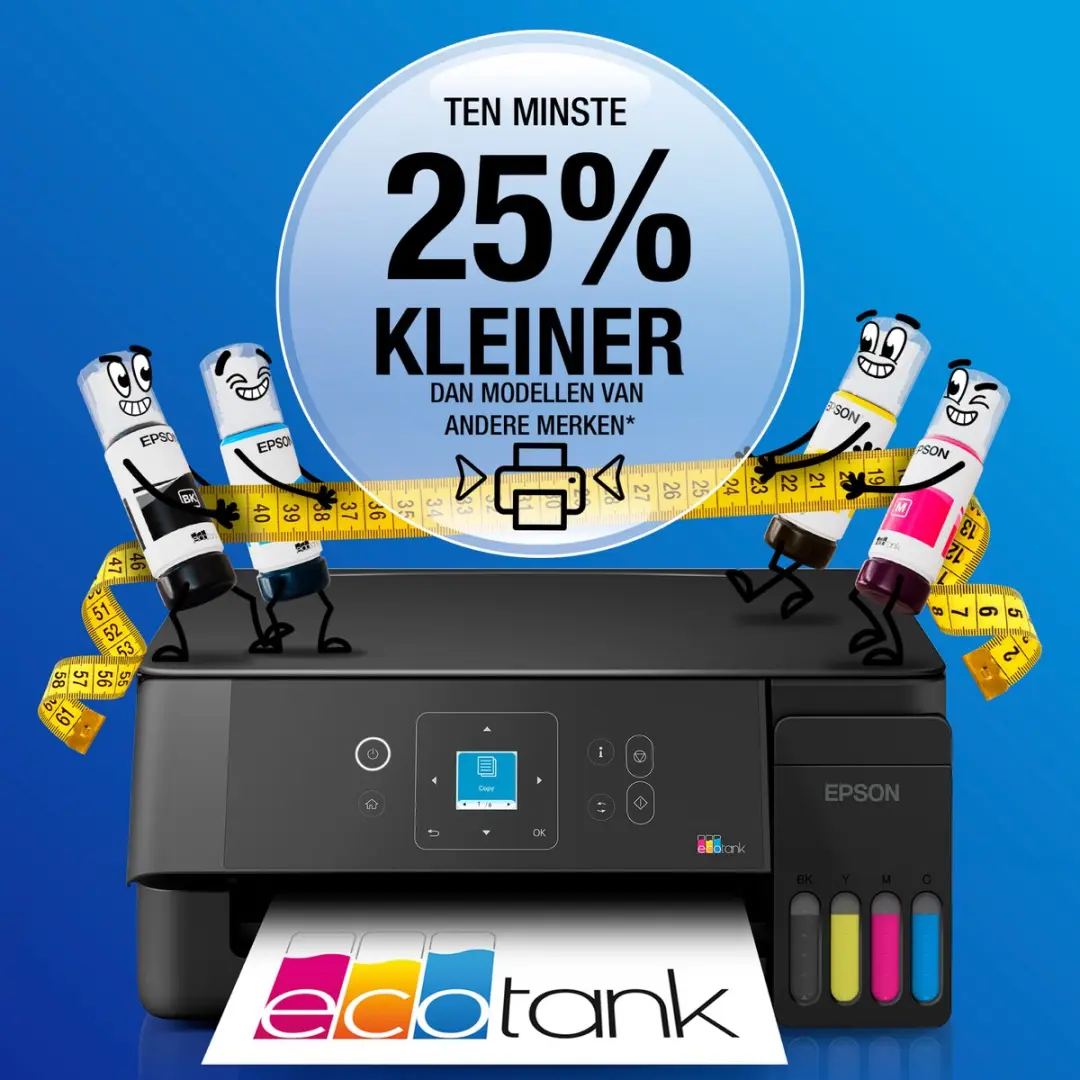 Epson EcoTank ET-2921 Inkjetprinter - 33ppm - 5760x1440 DPI - Zwart