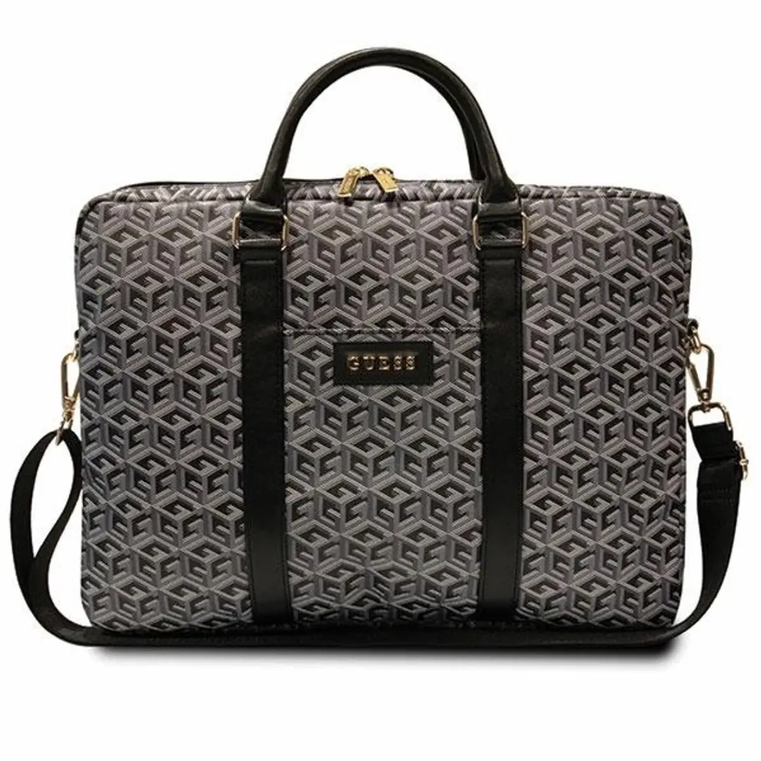 Guess G-Cube Laptoptas GUCB15HGCFSEK - 16 Inch - Zwart