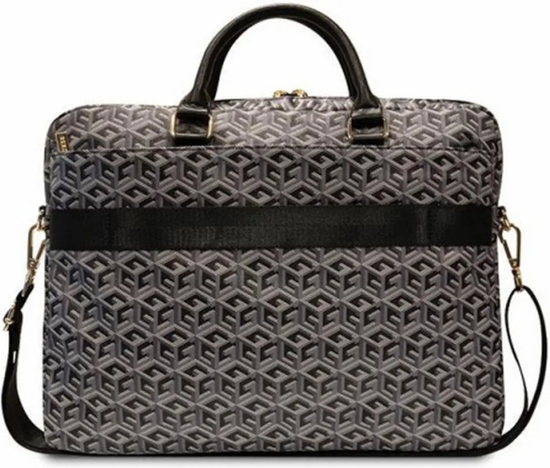 Guess G-Cube Laptoptas GUCB15HGCFSEK - 16 Inch - Zwart