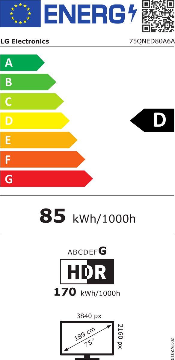 LG 75QNED80A6A - 75 inch - 4K QNED - 2025