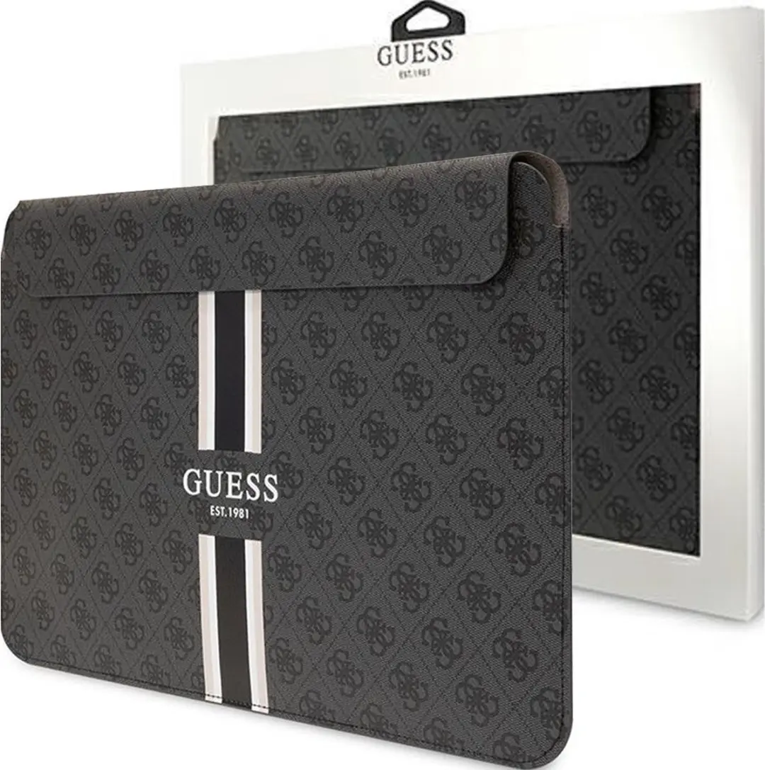 GUESS 4G Printed Stripe Hoes MacBook 16" - Grijs