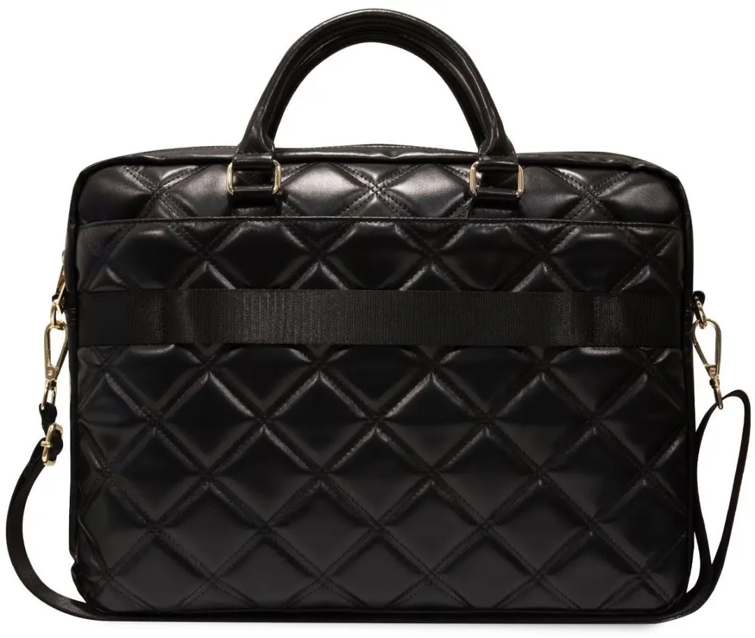GUESS Quilted 4G Laptop Tas GUCB15ZPSQSSGK - 16 inch - Zwart