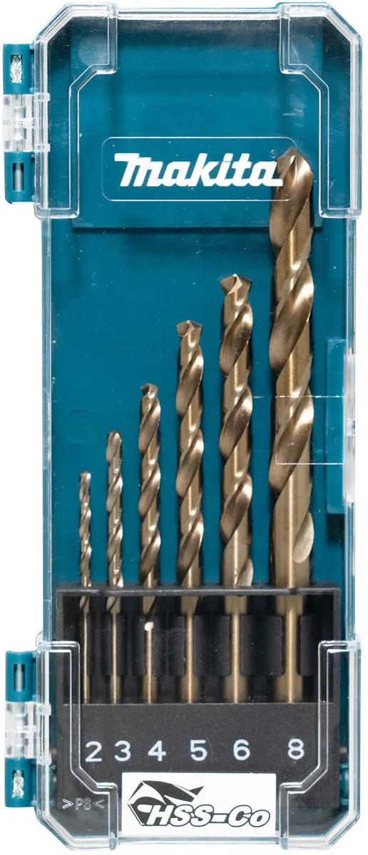 Makita HSS-Co Boorset 6-delig
