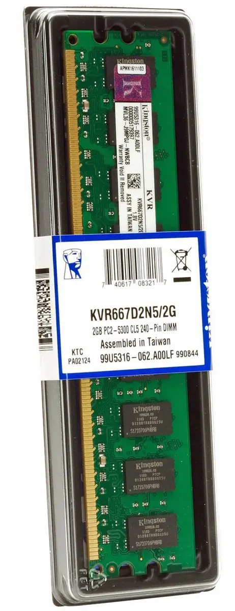 Kingston KVR667D2N5/2G DDR2 Geheugen 2GB