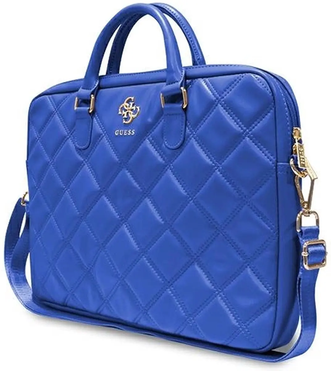 GUESS Quilted 4G GUCB15ZPSQSSGB Laptop Tas - 16" - Blauw
