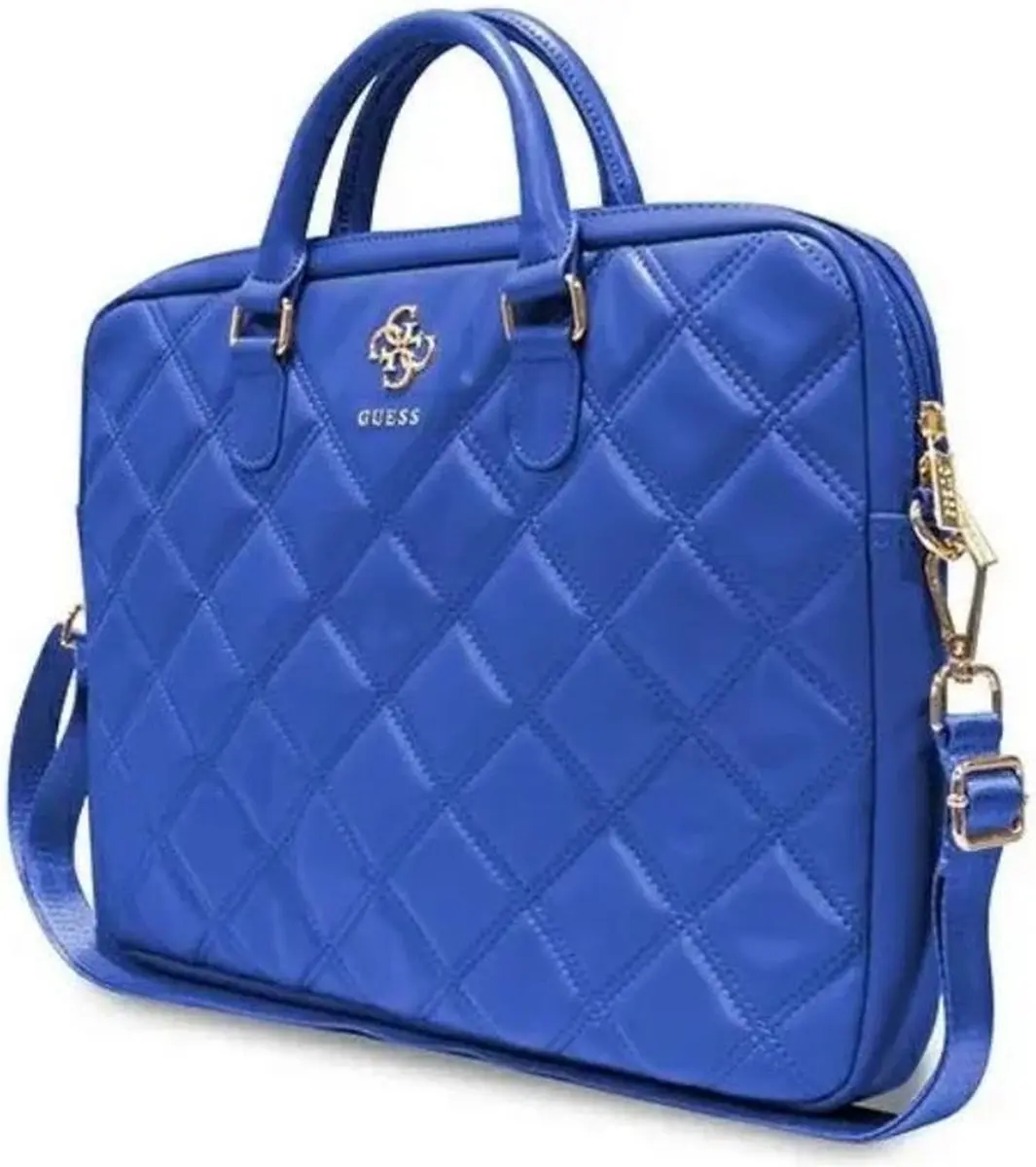 GUESS Quilted 4G GUCB15ZPSQSSGB Laptop Tas - 16" - Blauw