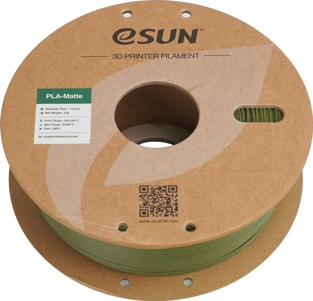 ESUN PLA-Matte Olijf Groen 3D Filament 1.75mm 1kg