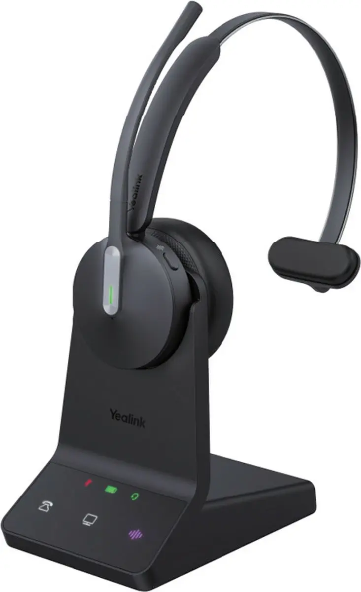 Yealink WH64 Hybrid Mono UC Headset - Zwart