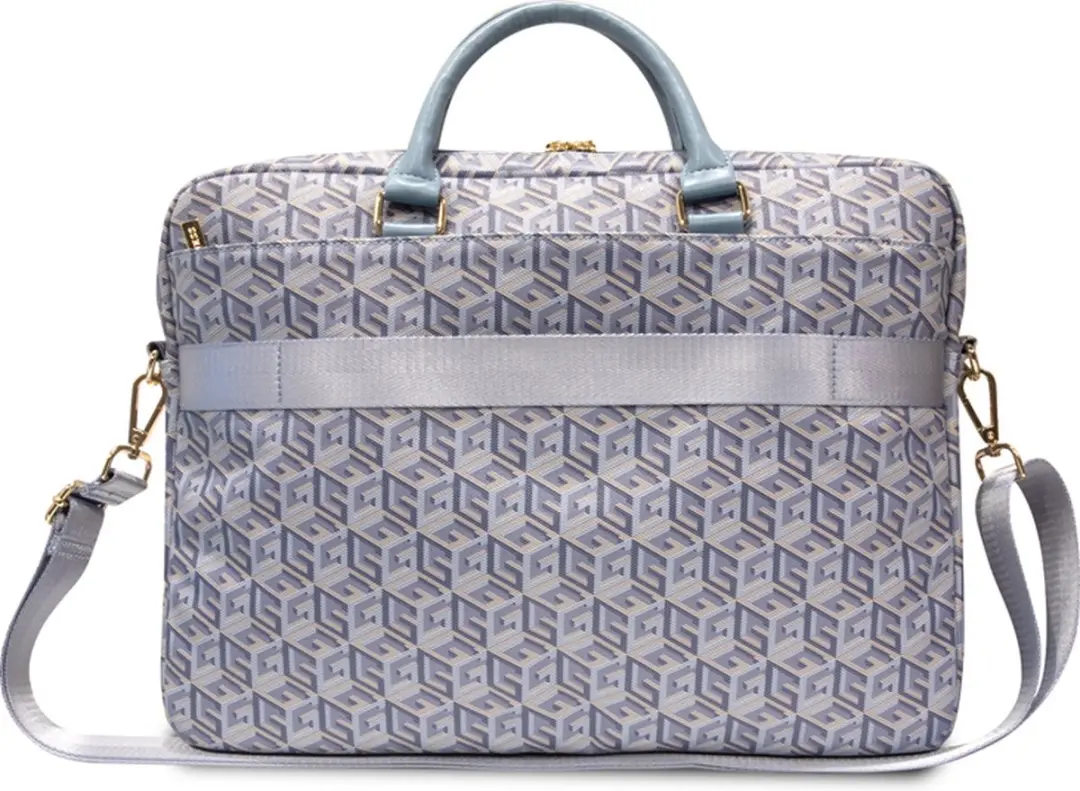 GUESS G-Cube Laptoptas GUCB15HGCFSEB - 16 Inch - Blauw