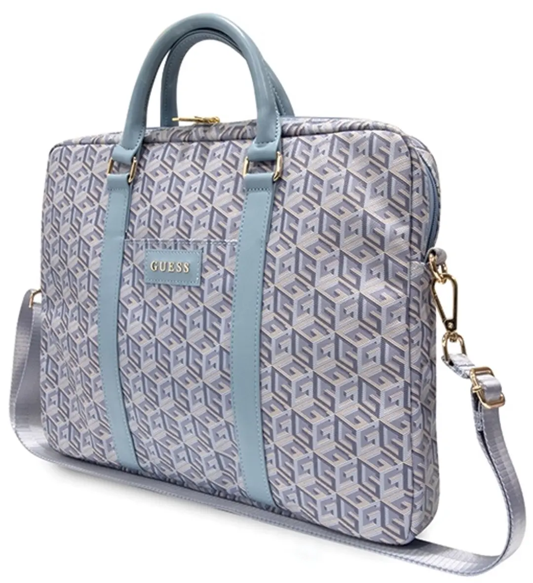 GUESS G-Cube Laptoptas GUCB15HGCFSEB - 16 Inch - Blauw