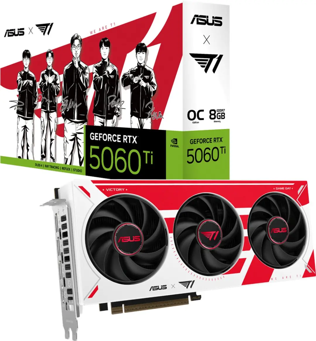 ASUS TUF NVIDIA GeForce RTX 5060 OC Videokaart 8GB GDDR7