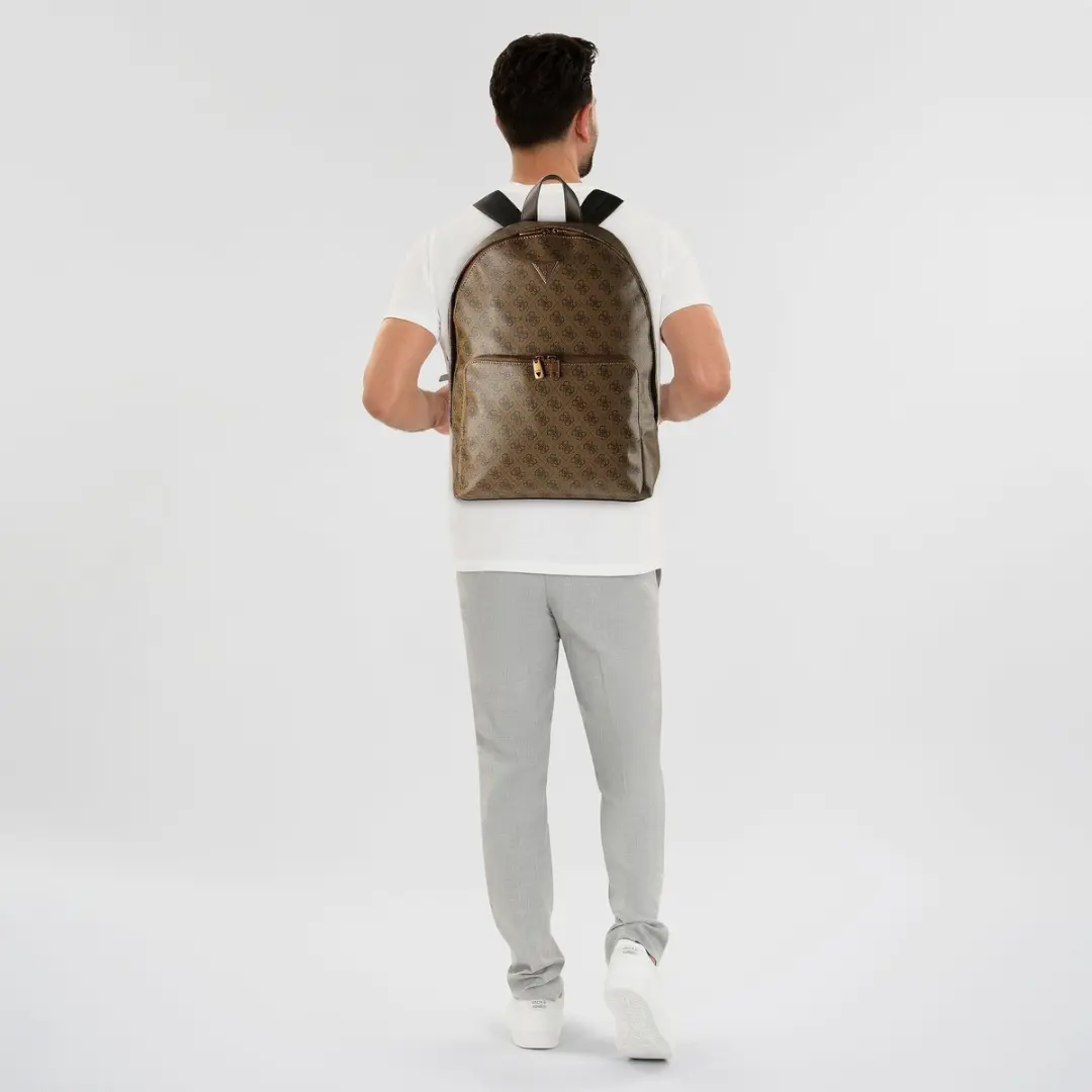 Guess Milano Backpack Laptoprugzak - 15.4 inch - Coffee