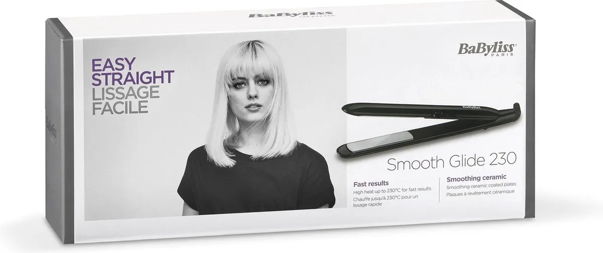 BaByliss Smooth Glide ST240E Stijltang - 2 standen - Zwart - afbeelding 6 van 6