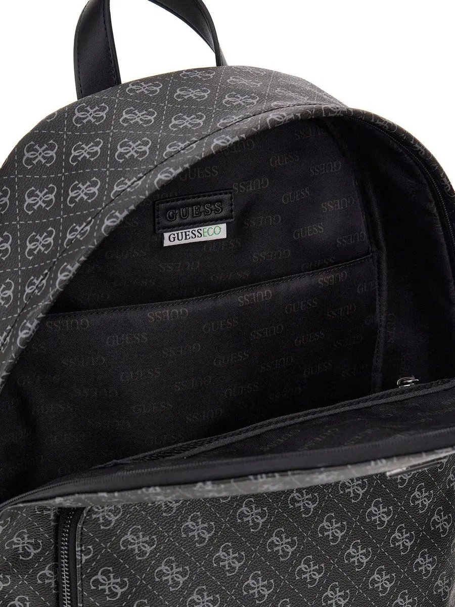 Guess Milano Backpack HMMILOP5219 - 10 inch - 5 Vakken - Dark Black/Orange