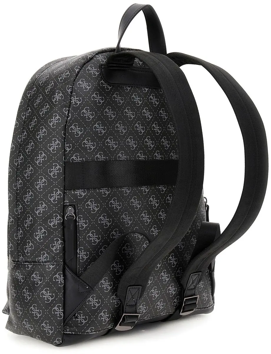Guess Milano Backpack HMMILOP5219 - 10 inch - 5 Vakken - Dark Black/Orange