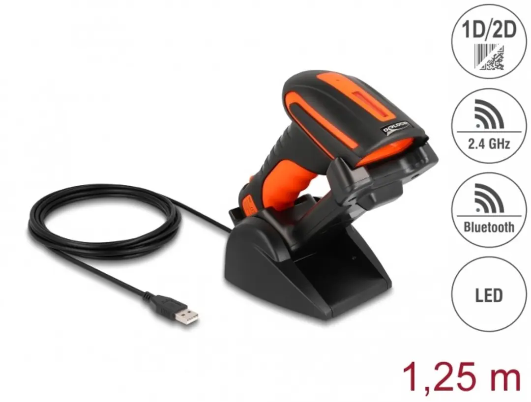 Delock 90556 Industriële Barcodescanner 1D/2D