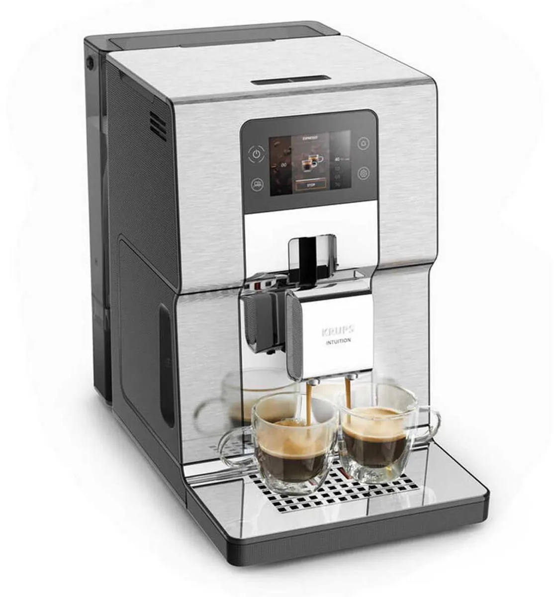 Krups Intuition EA877D10 Volautomatische Espressomachine - Metaal