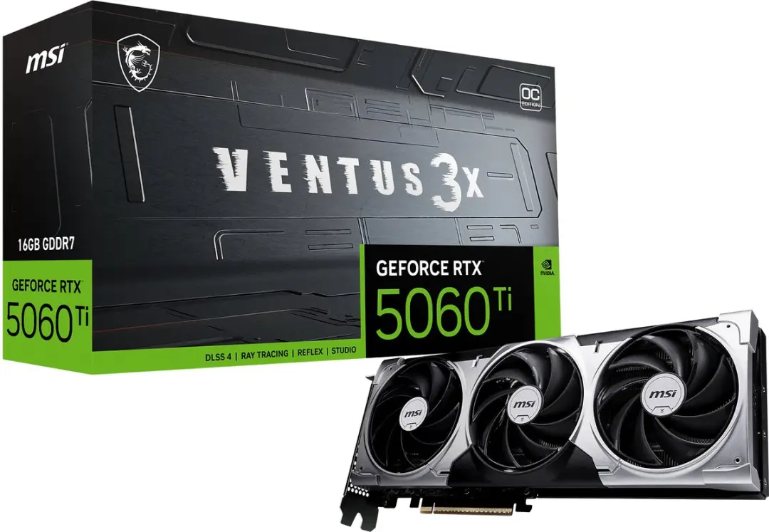 MSI GeForce RTX 5060 Ti 16G VENTUS 3X OC