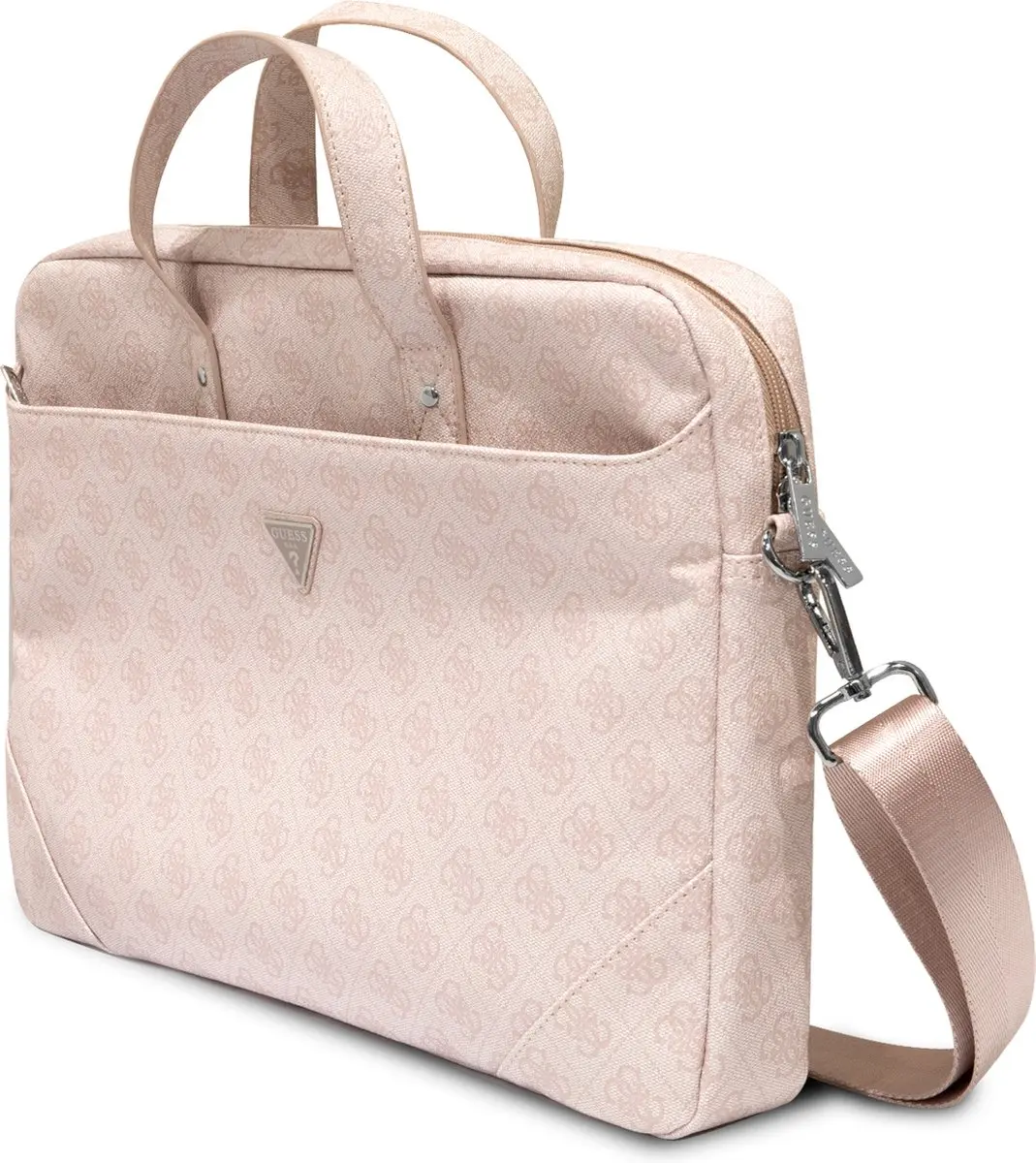 Guess 4G PU Triangle Logo Laptoptas 9121 - 16 inch - Roze