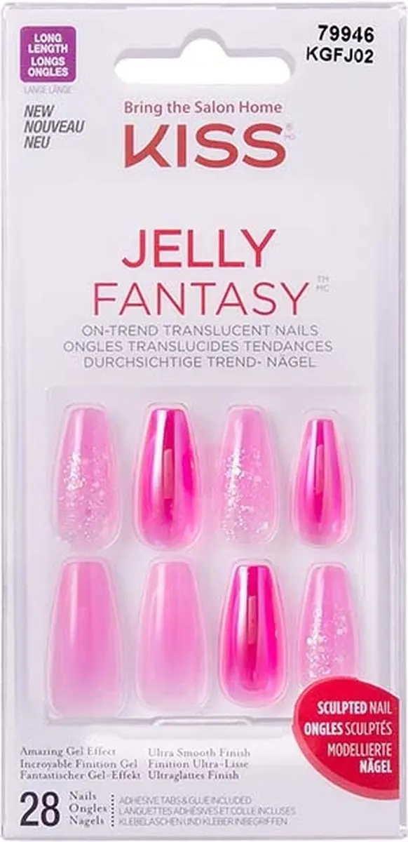 Kiss Jelly Fantasy Nails Nepnagels 28 Stuks