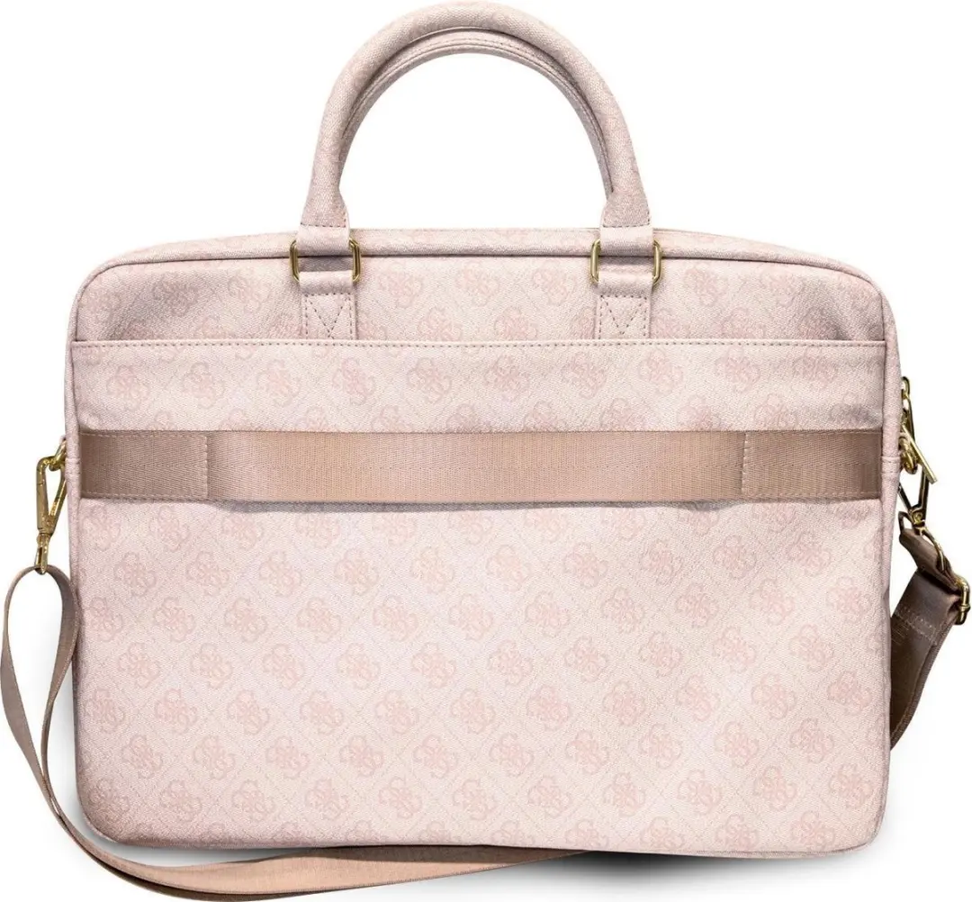 GUESS PU 4G Laptop Tas 15 inch - Roze