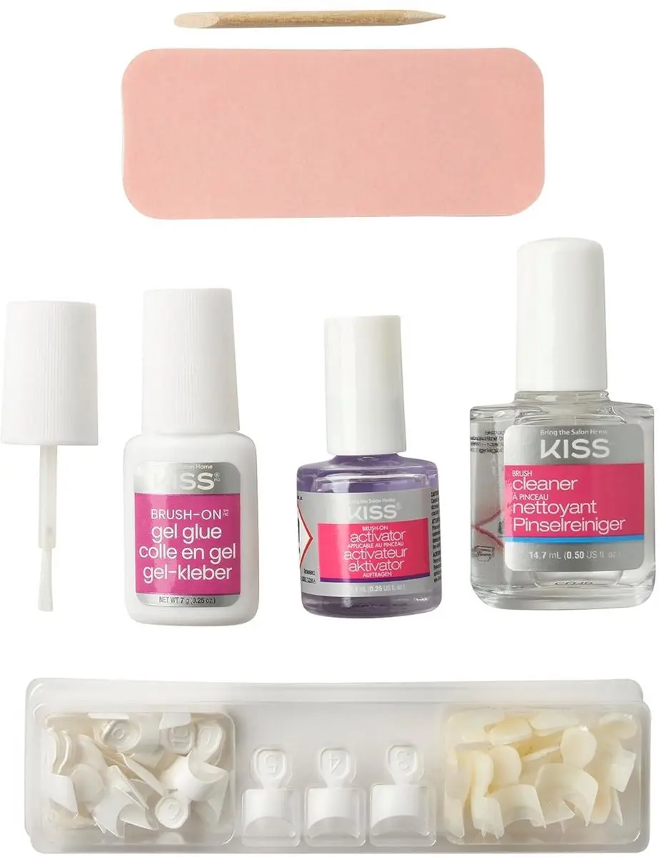 Kiss Plaknagels Brush-On Gel Nail Kit 3ml