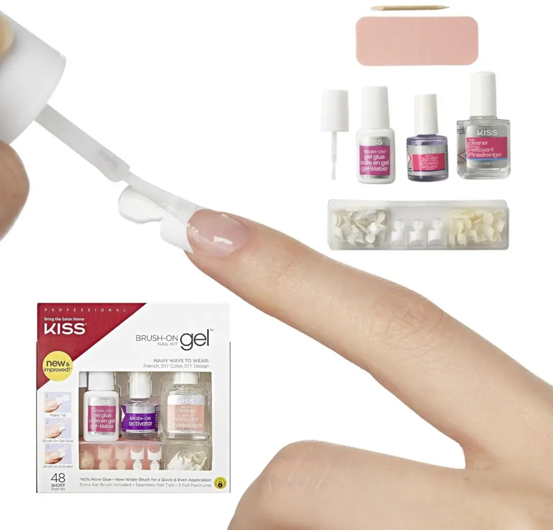Kiss Plaknagels Brush-On Gel Nail Kit 3ml