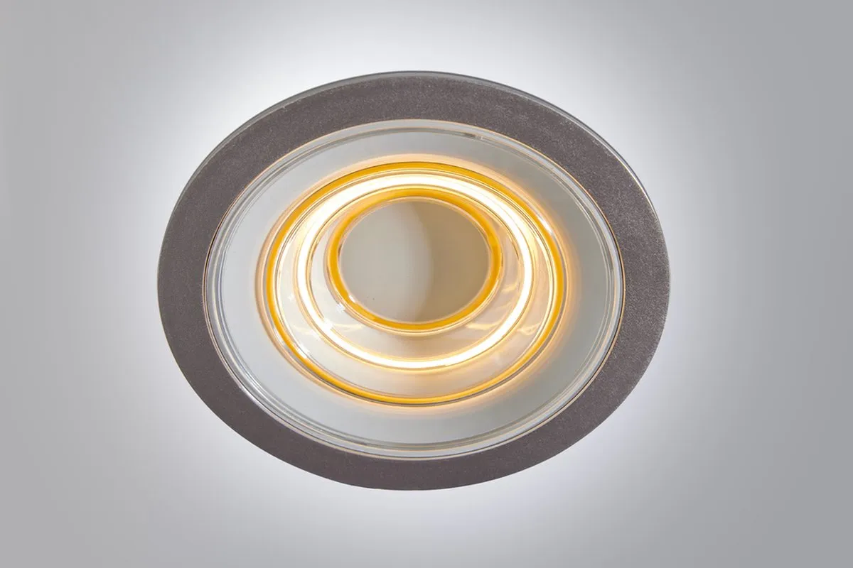 LEDVANCE DECOR FIL DL Ripple Downlight 9W 850lm - Zilver - afbeelding 6 van 6