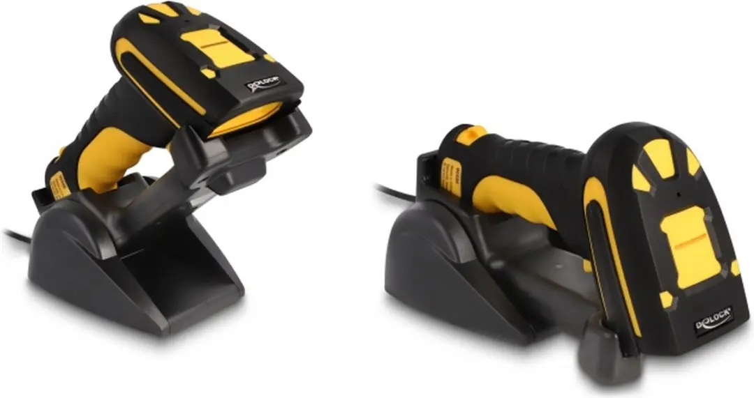 Delock 90586 Industriële Barcodescanner 1D/2D - Zwart/Geel