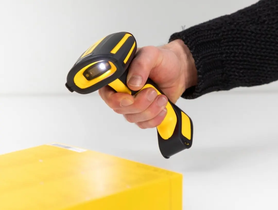 Delock 90586 Industriële Barcodescanner 1D/2D - Zwart/Geel