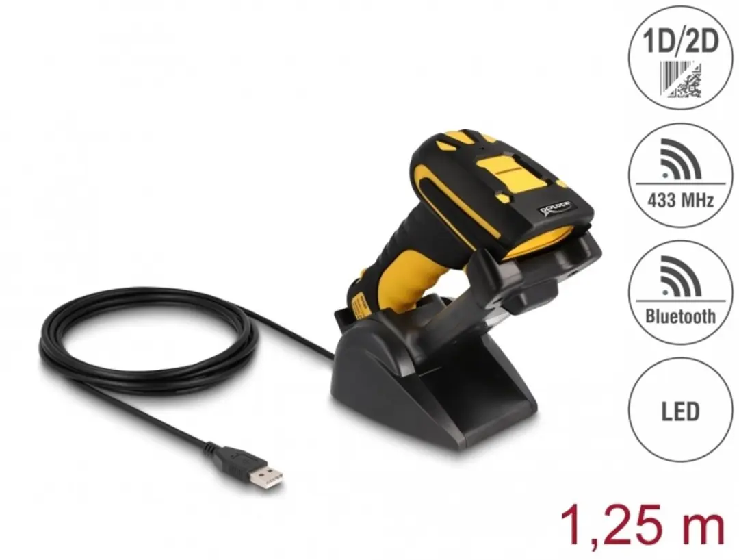 Delock 90586 Industriële Barcodescanner 1D/2D