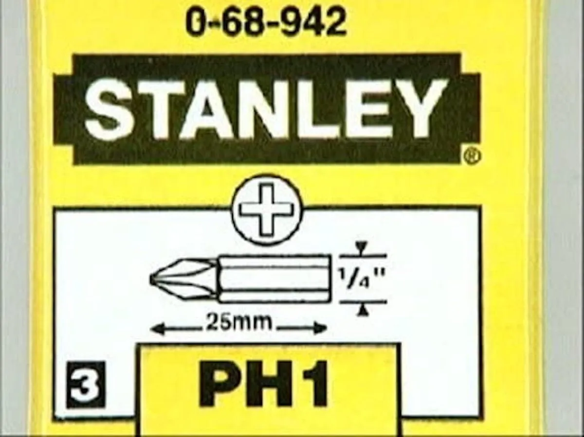 Stanley PH1 Bit Set