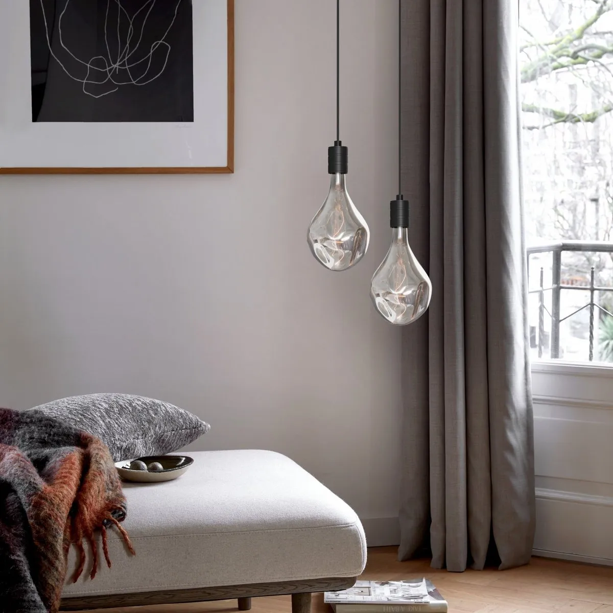 Calex Organic EVO XXL Rookglas E27 LED Lamp 6W - 1800K - afbeelding 6 van 6