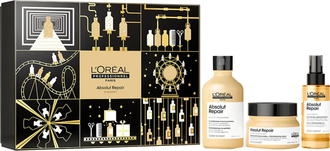 L'Oréal Professionnel Absolut Repair EOY Trio Geschenkset - Beschadigd haar