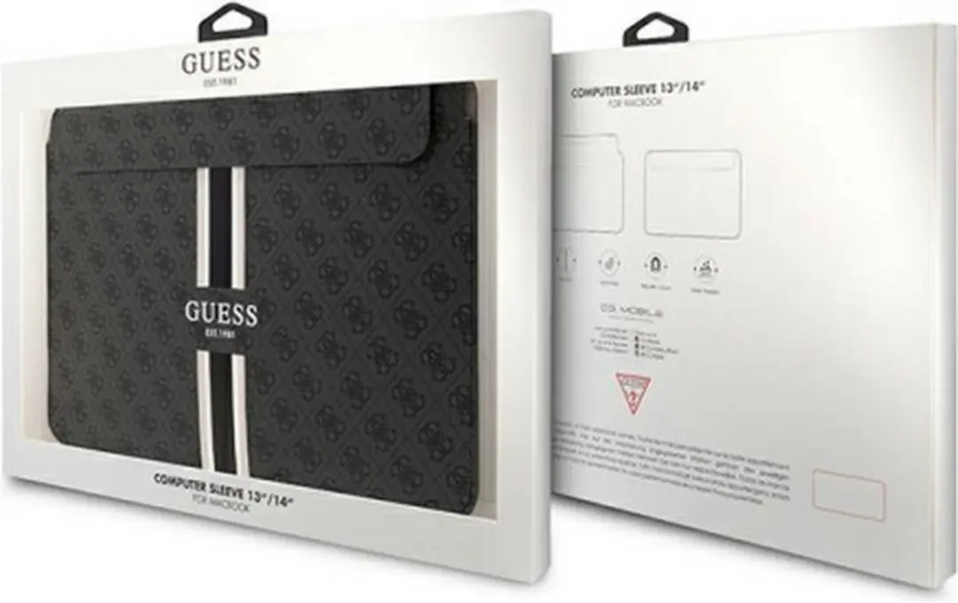 Guess 4G Printed Stripe Hoes MacBook 13/14" - GUCS14P4RPSK - Grijs