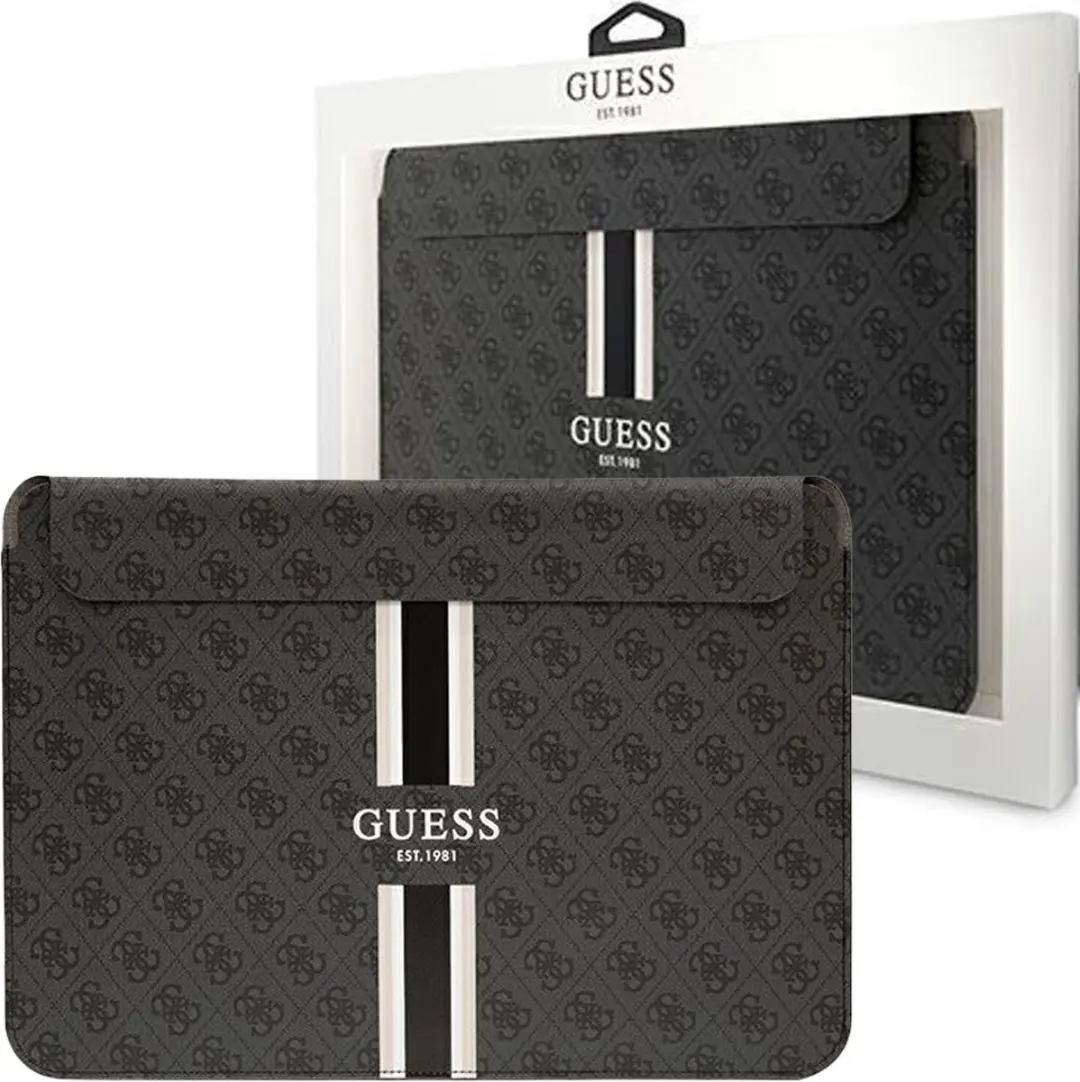 Guess 4G Printed Stripe Hoes MacBook 13/14" - GUCS14P4RPSK - Grijs