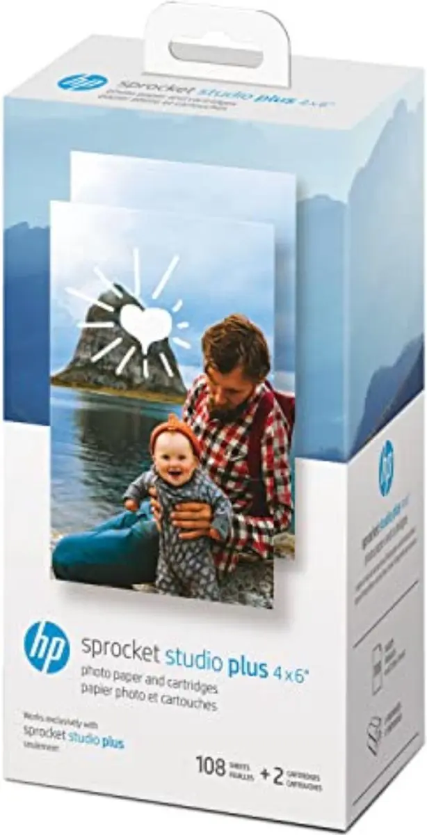 HP Sprocket HPIS4X6C108 Cartridges & Fotopapier