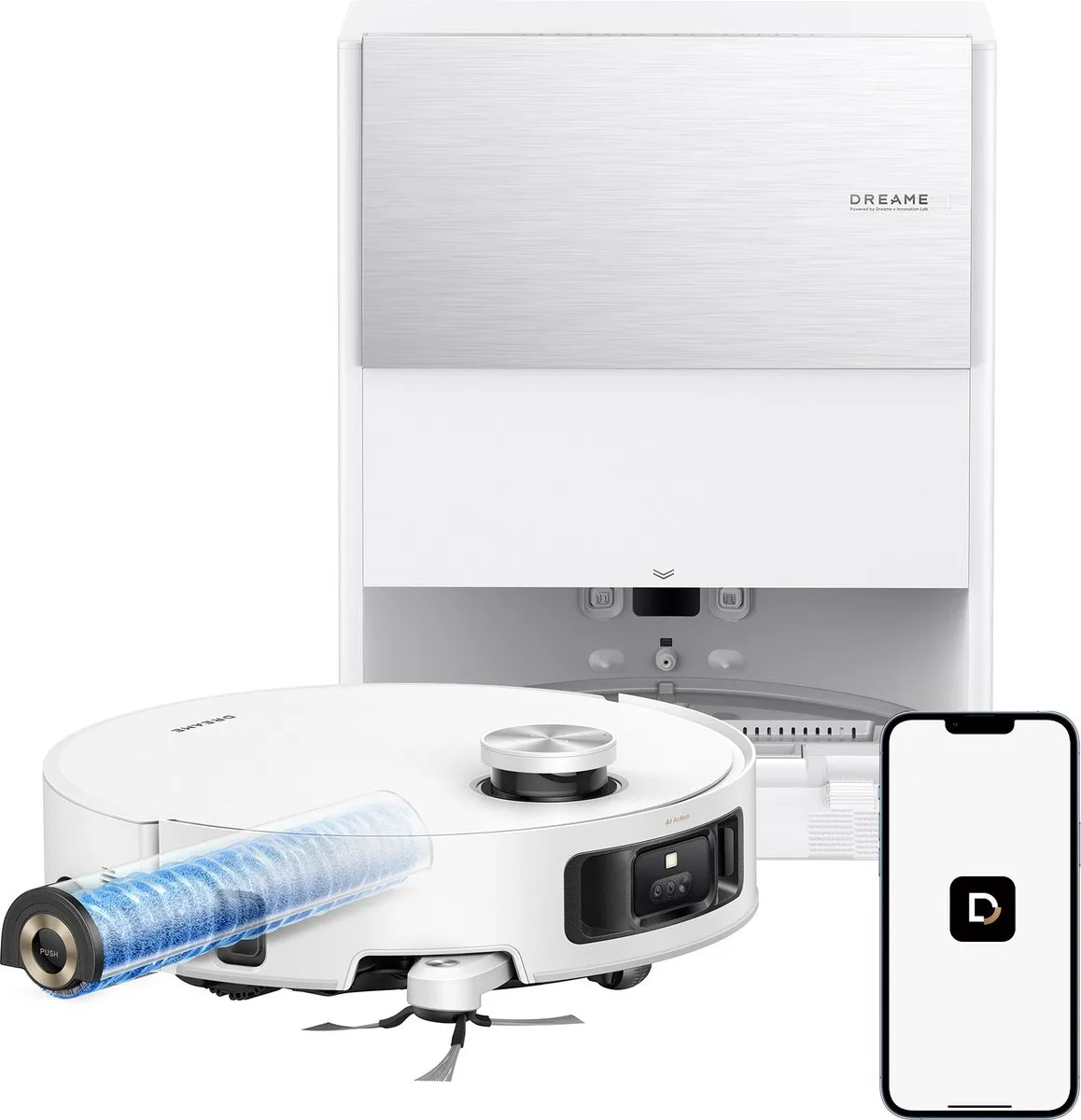 Dreame Aqua10 Roller Robotstofzuiger RLH31CE - 30.000 Pa - Wit