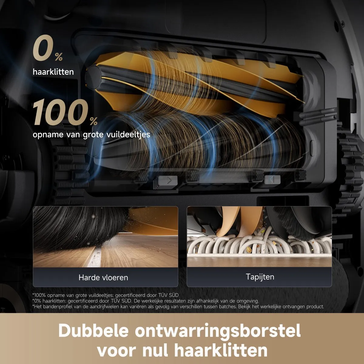 Dreame Aqua10 Roller Robotstofzuiger RLH31CE - 30.000 Pa - Wit