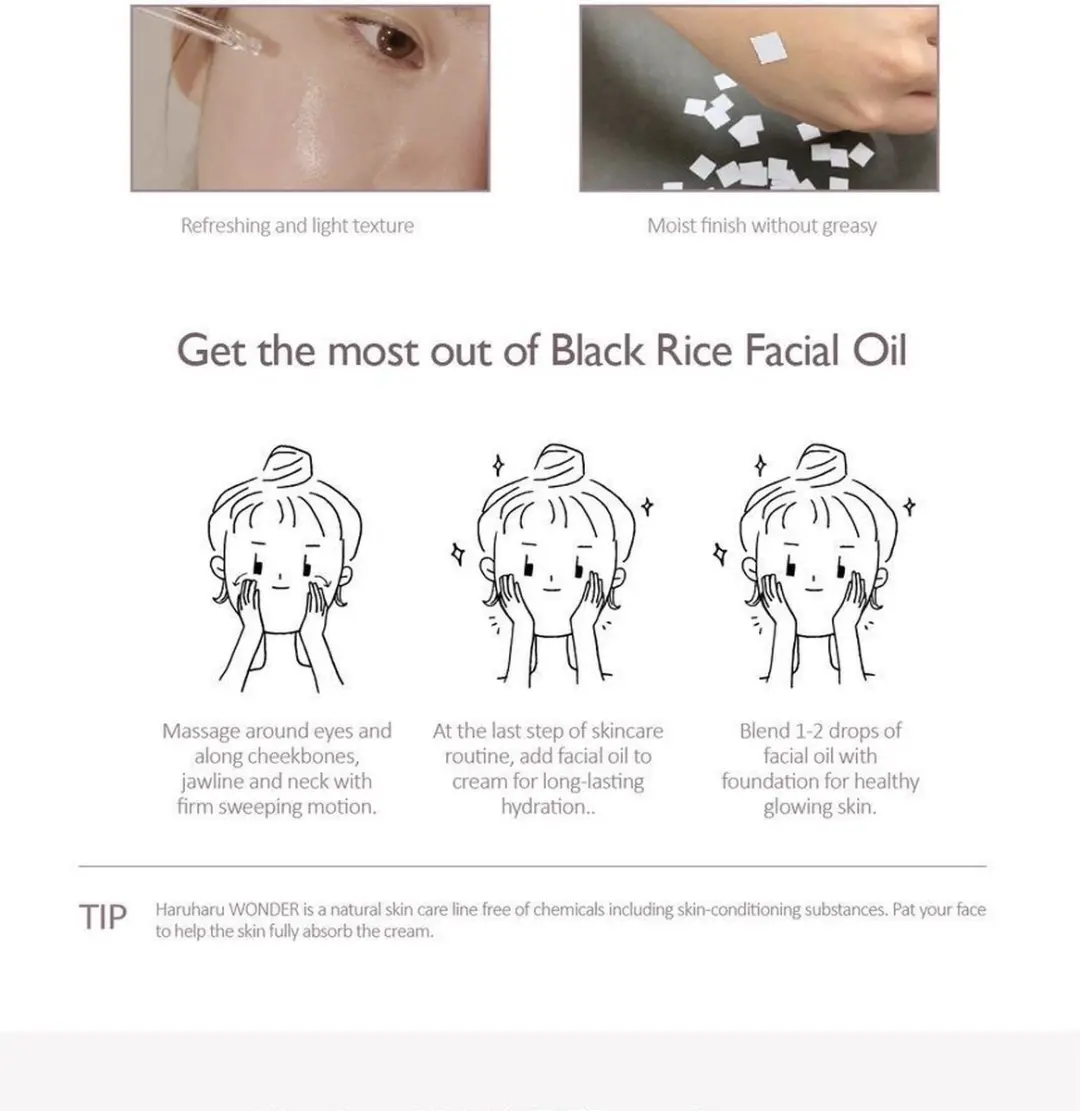 Haruharu Wonder Black Rice Gezichtsolie 30ml