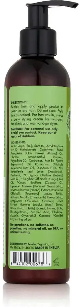 Mielle Organics Rosemary Mint Styling Cream 240ml