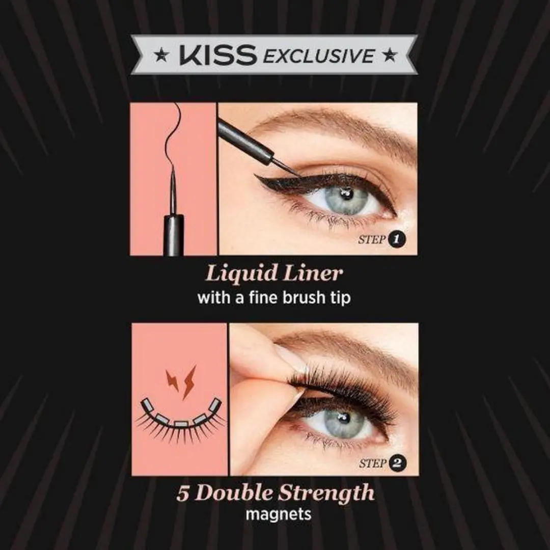 Kiss Wimpers Magnetic Lashes Nep Wimpers - Charm
