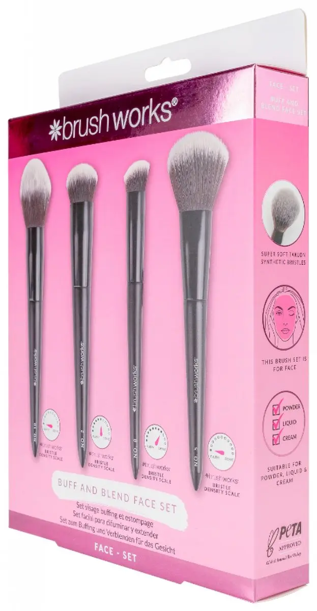 Brushworks Polijst- en Schaduwpenseelset - Zwart