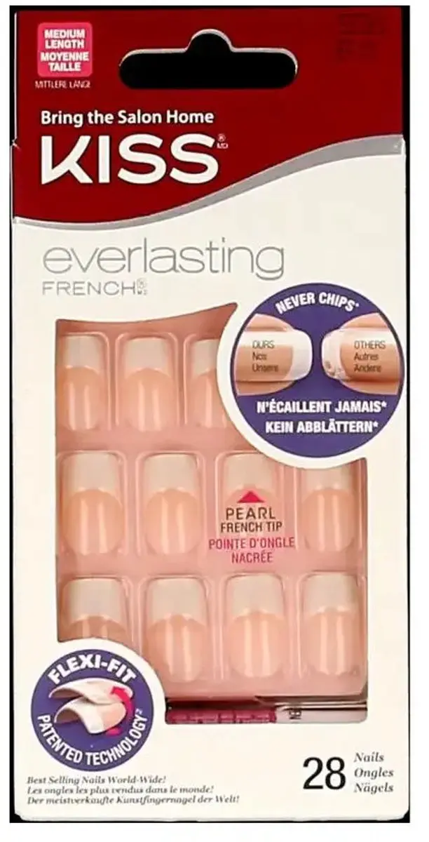 Kiss Everlasting French Manicure Set Wedding Gown - 28 Stuks - afbeelding 6 van 6