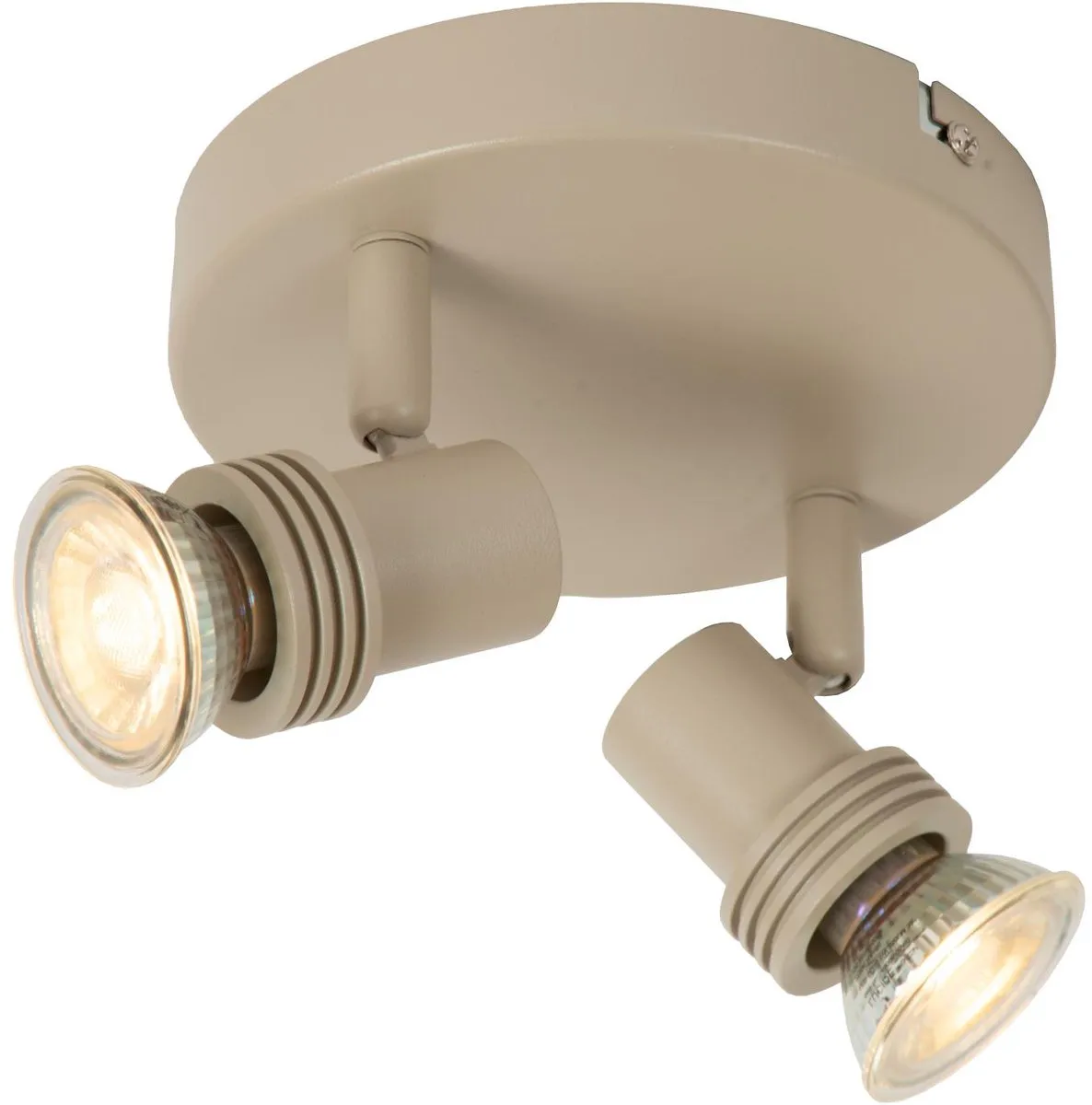Lucide KIANTI Plafondspot Ø15cm - 2xGU10 Taupe
